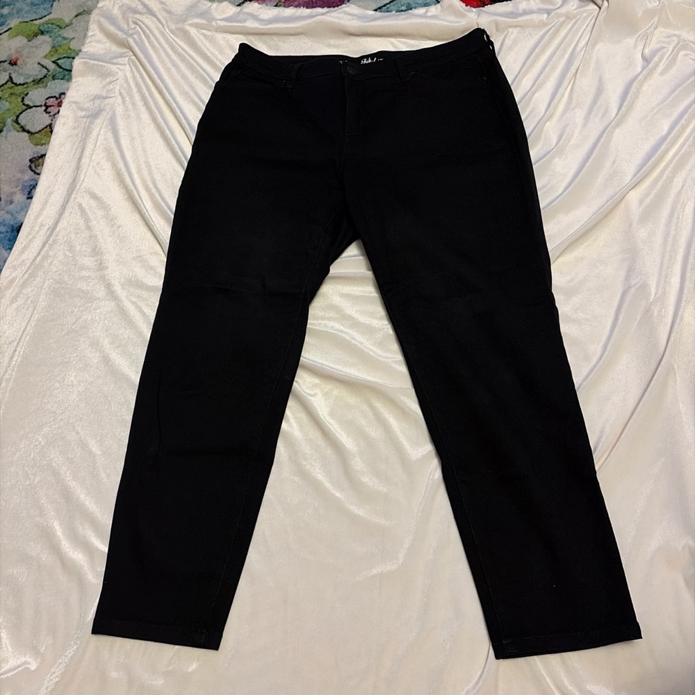 Style & Co. Black Straight-Leg Jeans